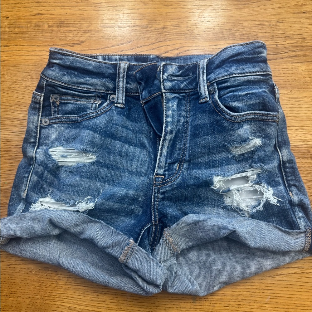 American Eagle Outfitters Blue Denim Jean Shorts
